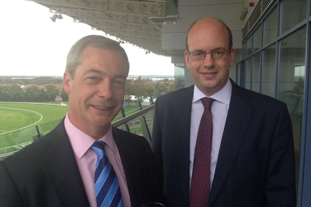UKIP leader Nigel Farage with Mark Reckless