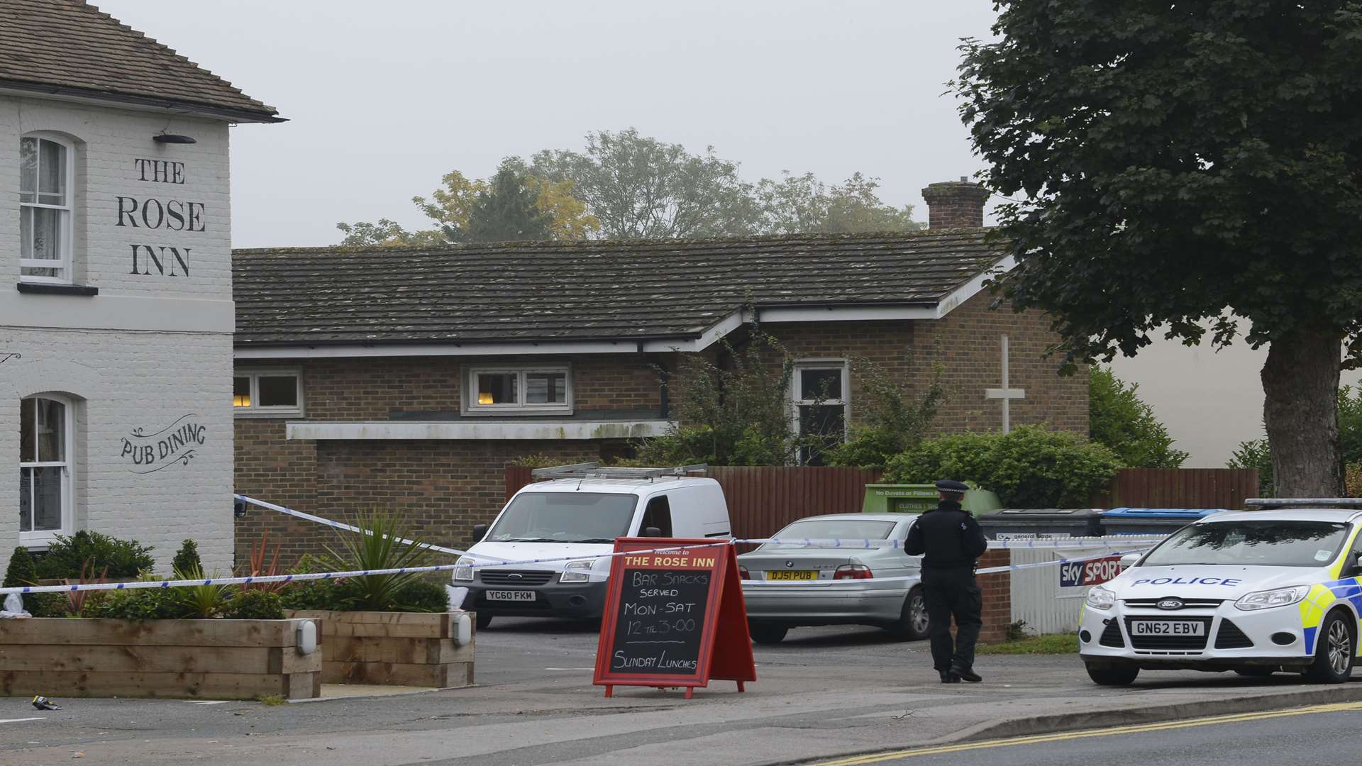Officers were called to The Rose Inn in Faversham Road last week