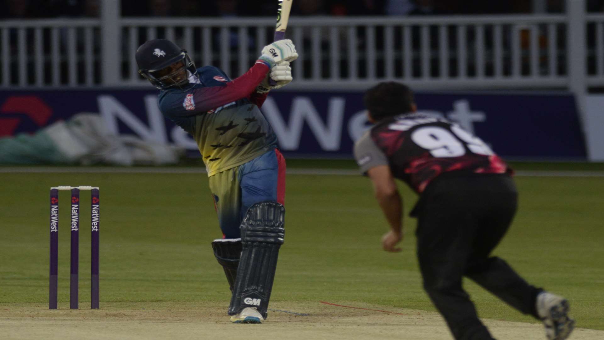 Daniel Bell Drummond and Joe Denly set a new record T20 opening stand against Somerset Picture: Chris Davey