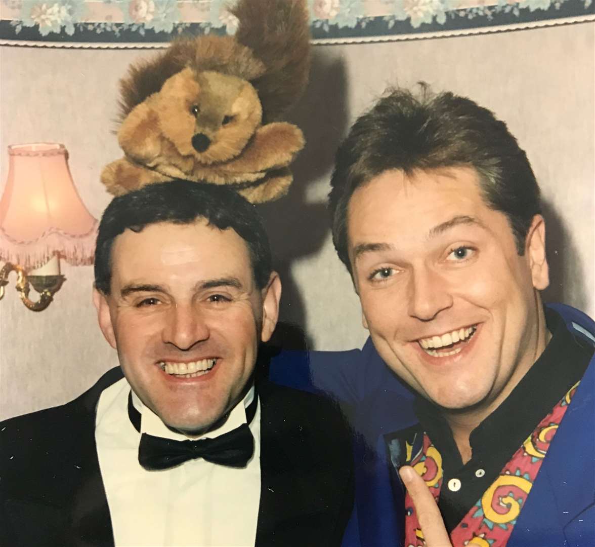 Ray photographed with Brian Conley