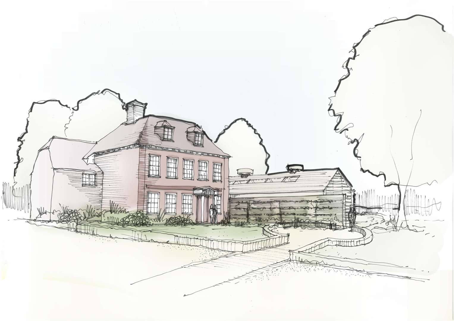 An artist's impression of what Whist House will look like with the proposed extension. (6967297)