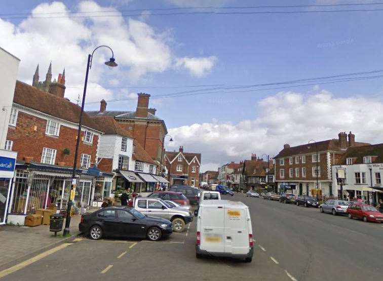 The body was discovered in a property at Tenterden high street. Picture: Google Street View