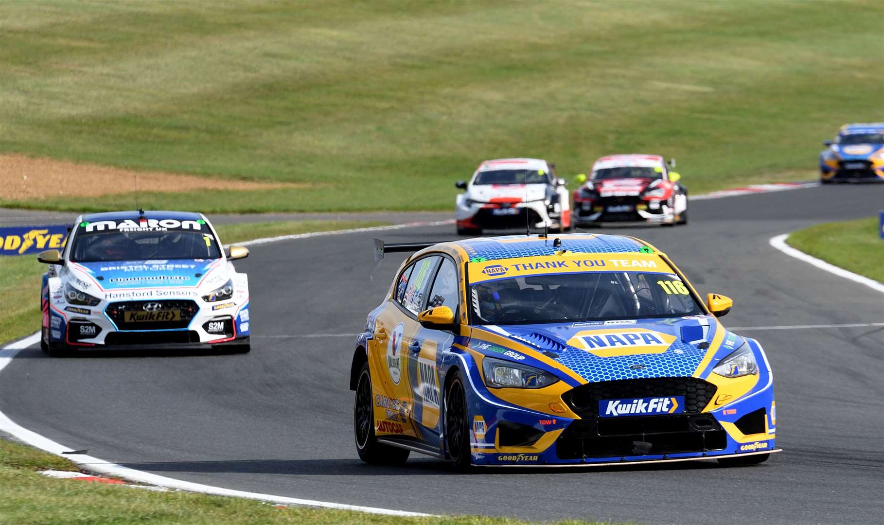 Brands Hatch – seen here hosting the British Touring Car Championship – features in the film Rush. Picture: Simon Hildrew