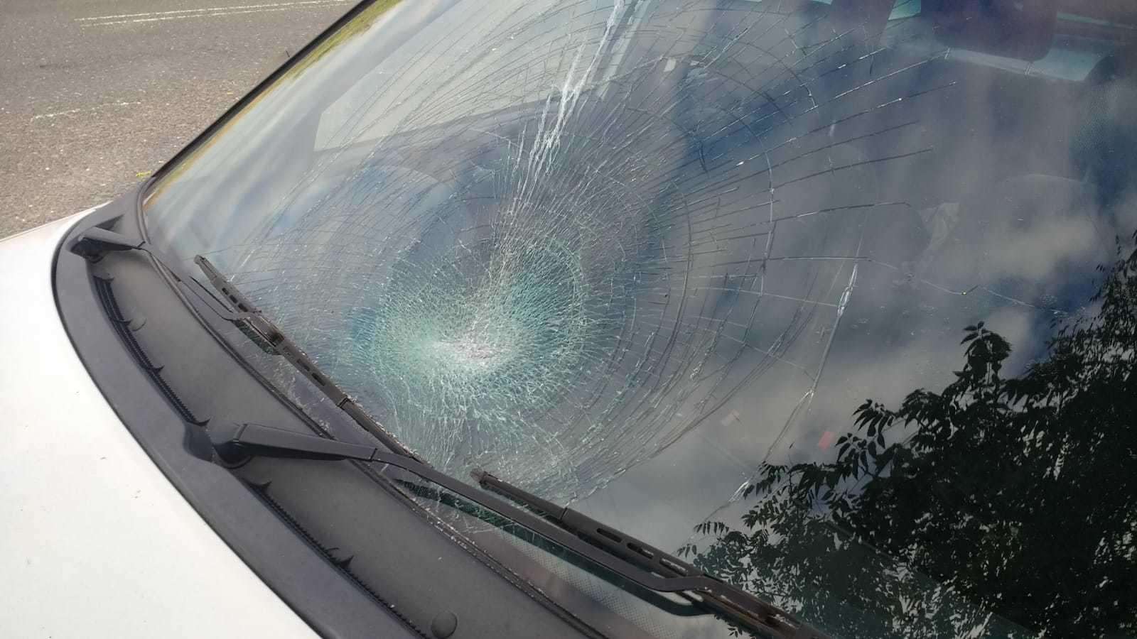 A pensioner's car was targeted by the thugs in Hawley Road, Dartford