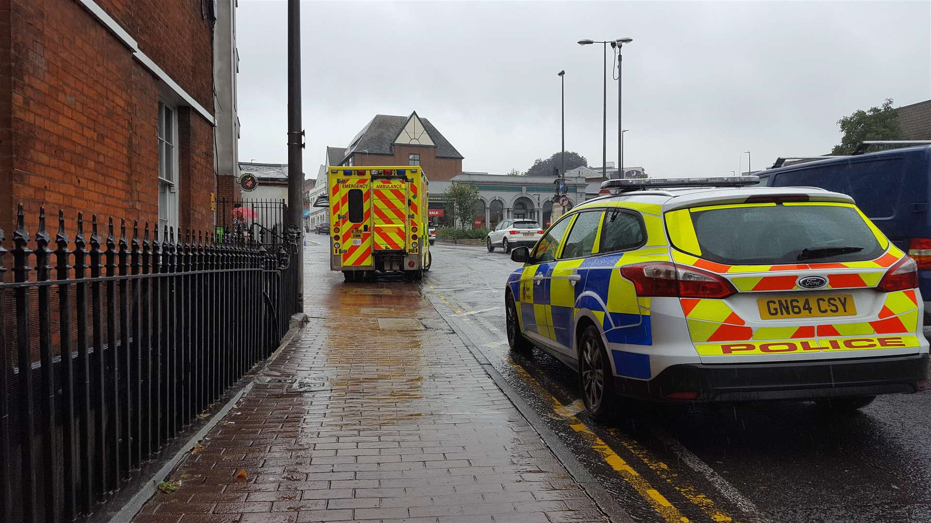 Police and ambulance crews spotted at Broadway, Maidstone