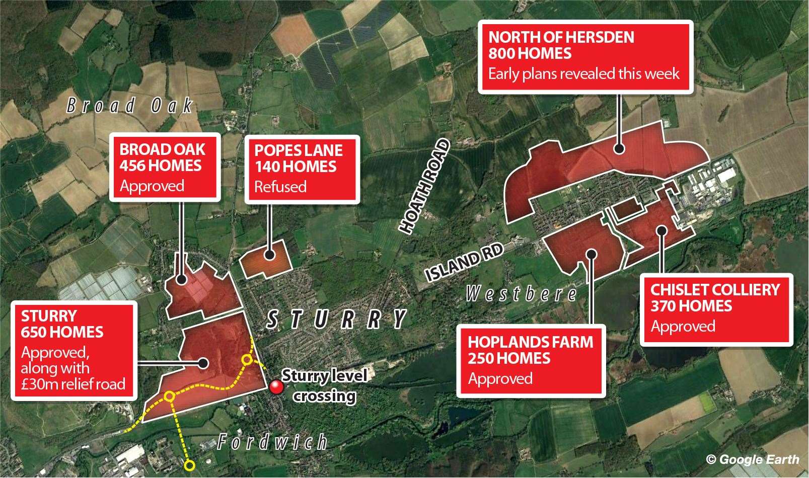 The plan for Hersden is one of a number set for eastern Canterbury