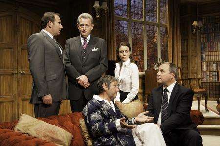 The cast of Yes Prime Minister, Trafalgar Studios 2012. Picture: Manuel Harlan