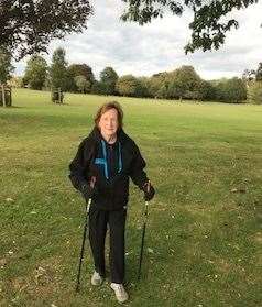 Sheila Knight has walked throughout September for Prostate Cancer UK