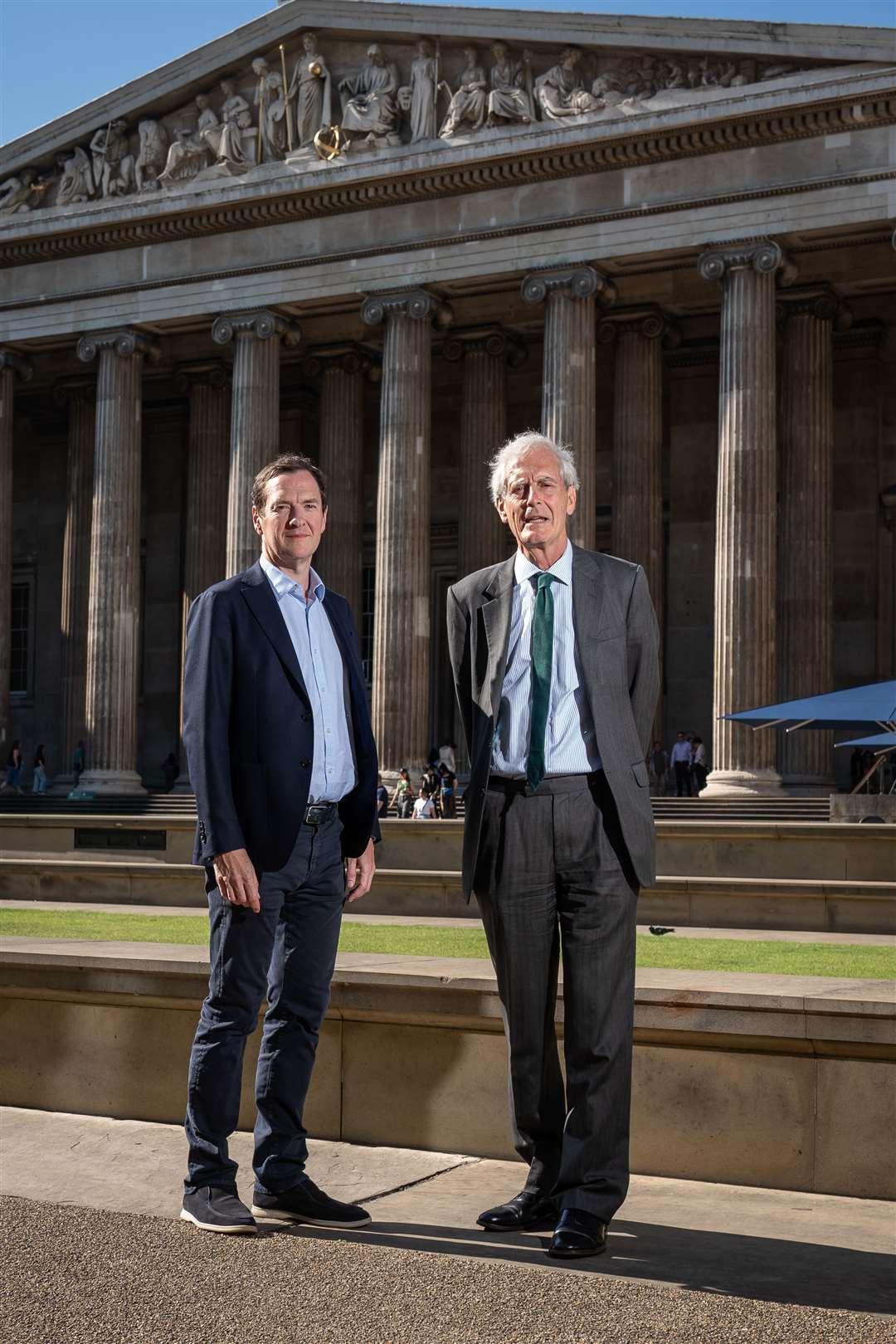 George Osborne, chair of the British Museum and Sir Mark Jones will appear before the committee (Aaron Chown/PA)