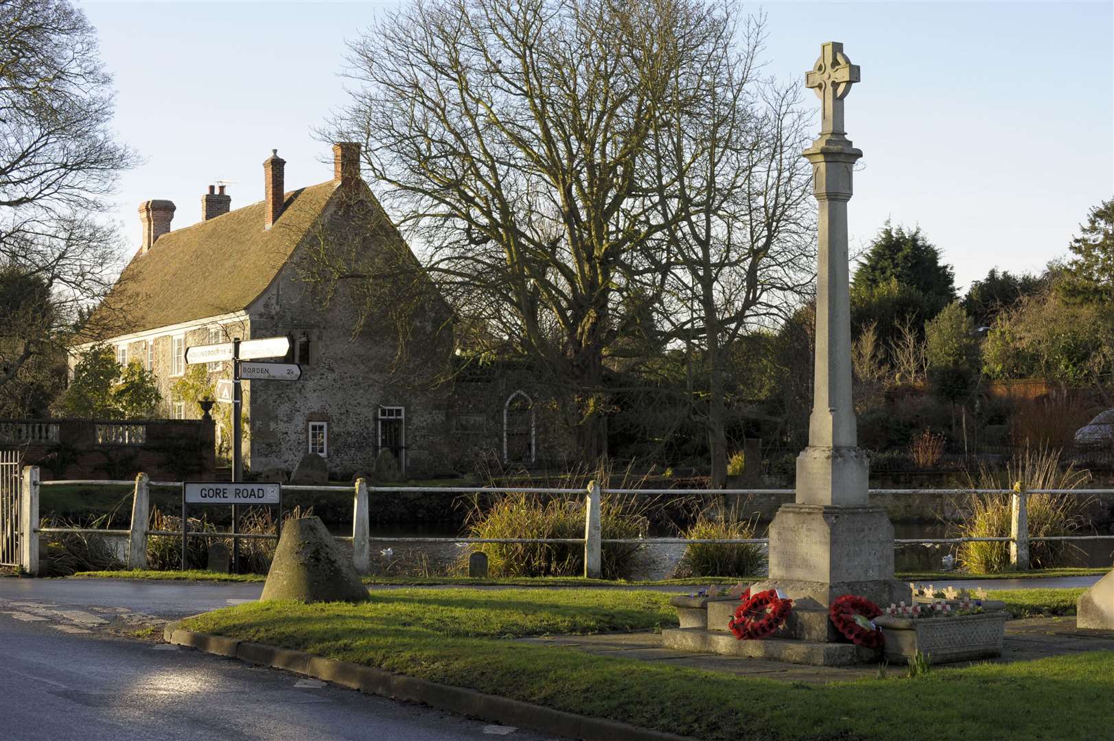 Bredgar war memorial at the junction of Gore Road and Primrose Lane. File photo by Andy Payton