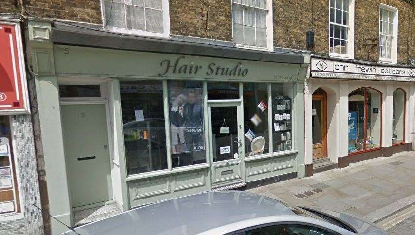 Buckingham smashed a window at the Hair Studio salon in Broadway, Sheerness