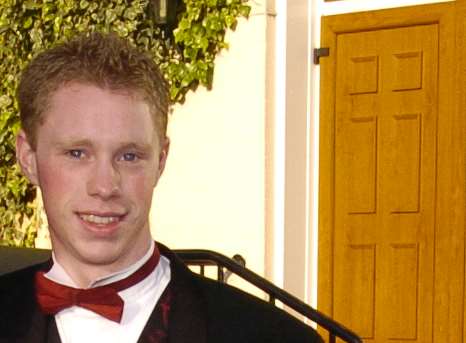 Andrew Thornewell at Invicta Grammar School's year 13 leavers ball
