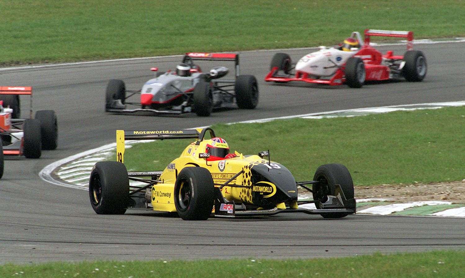 Tom Sisley in British Formula 3 at Brands Hatch in April 2002. He now runs John D Hotchkiss Engineers which is based in West Kingsdown, just a stone's throw from the circuit