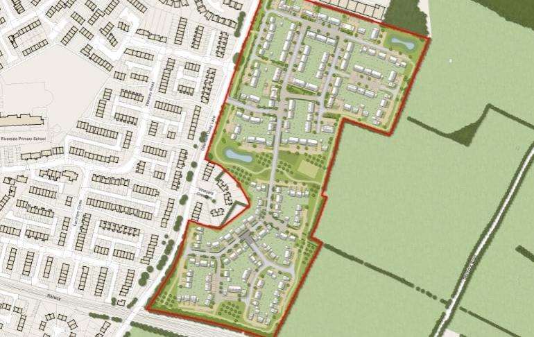 Persimmon Homes South East's scheme in Otterham Quay Lane, Rainham (5586758)