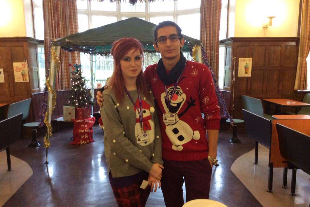 Christmas spirit at North West Kent College