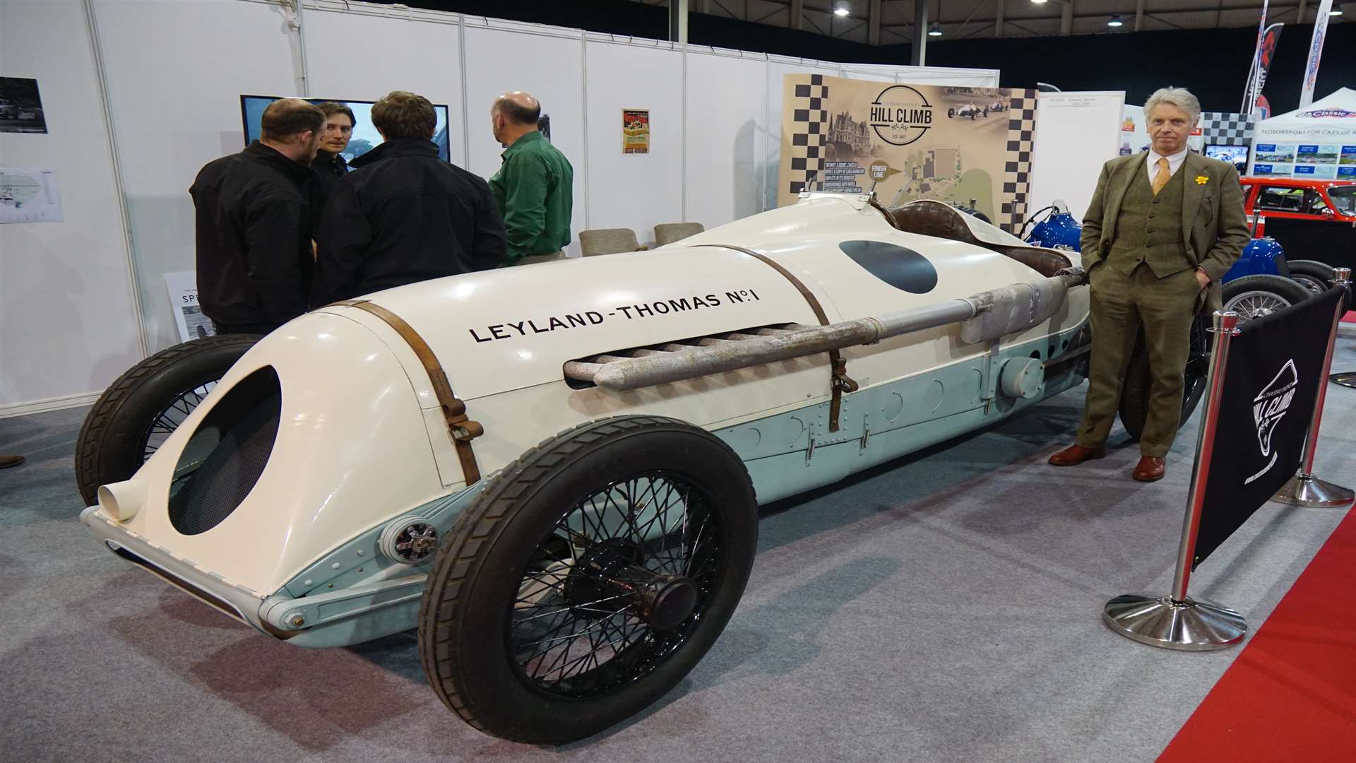 The restored Leyland-Thomas car