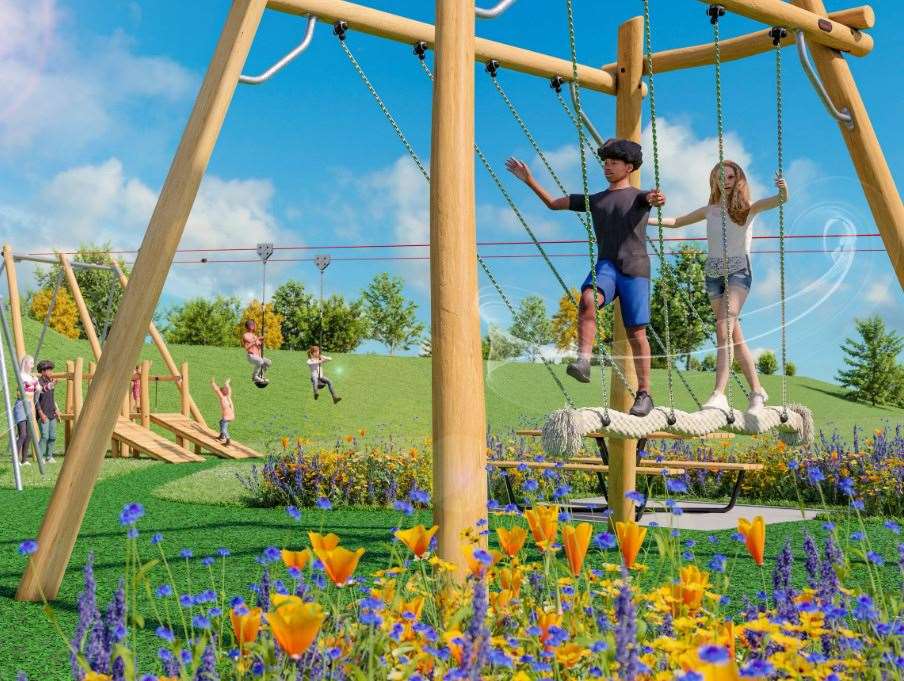 65 new pieces of play equipment will be built at the site. Picture: ABC