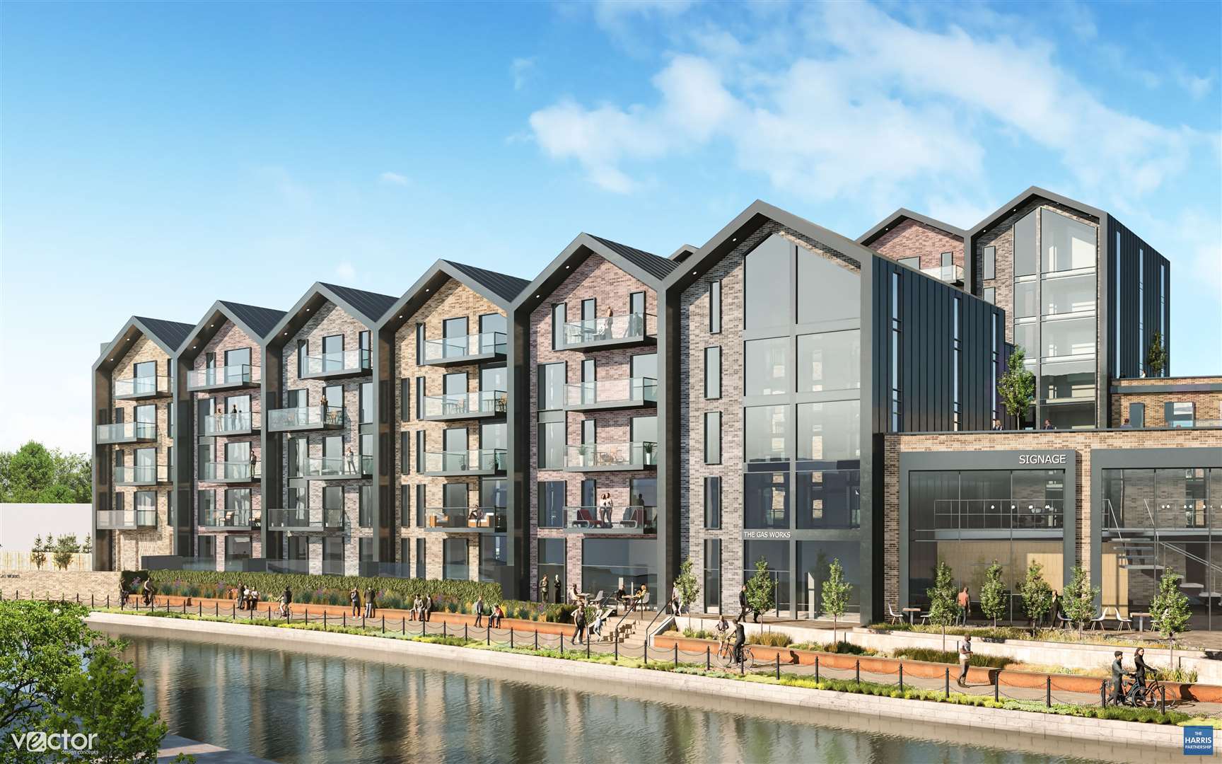 A CGI image of how the new Blueberry Homes apartment blocks at the Old Gas Works site in Tonbridge will look. Picture: Vector