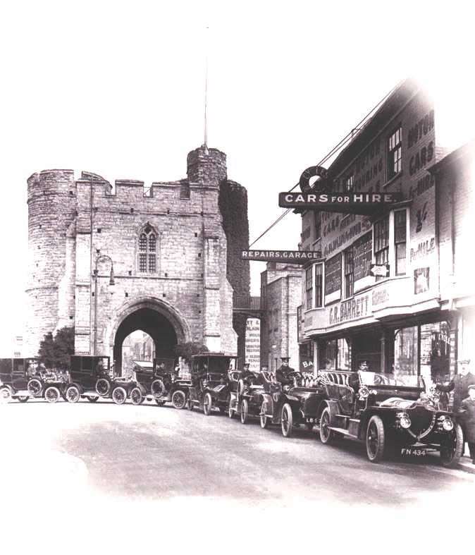 Barretts of Canterbury ran the city's first taxi service. Pic: Barretts