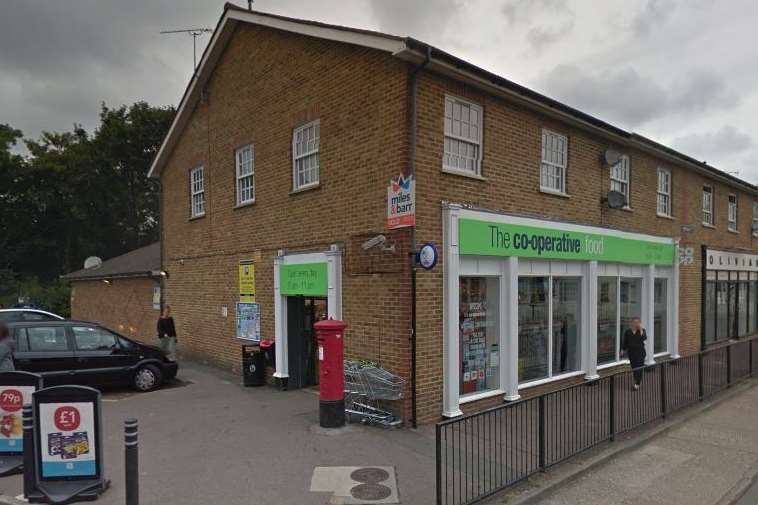 The Co-op in Canterbury Road, Whitstable, where the baby was found.