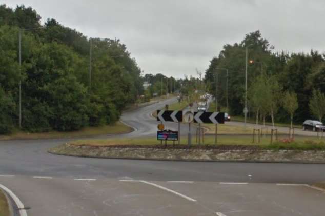 The work will start from the roundabout at Orchard Heights on the A20. Picture from Google Street View
