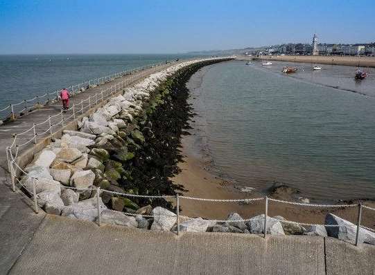 David Wilcock wants Sheerness to have a harbour arm like the one at Herne Bay