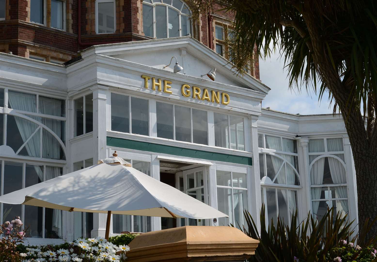 The attack happened at the Grand Hotel in Folkestone