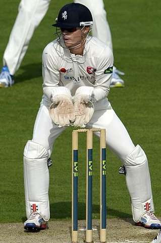 Sam Billings making his Championship debut against Lancashire. Picture: Barry Goodwin.