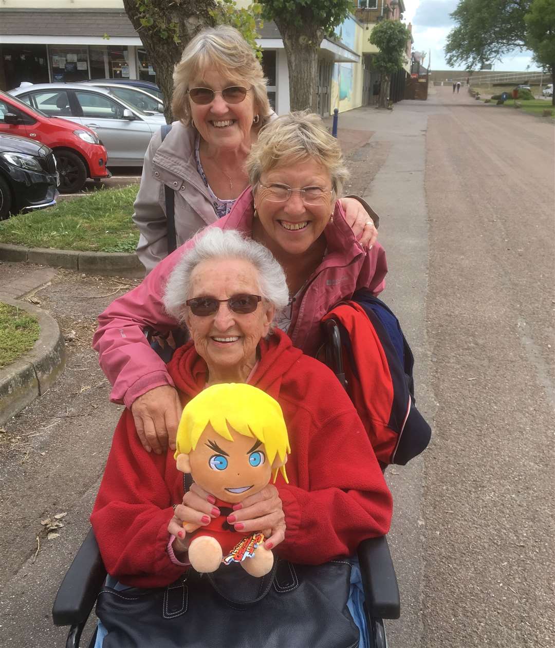 Joan Spall, pictured bottom with daughters Jennifer Waring and Jill Williamson, is among the residents of Blackburn Lodge worried about its future