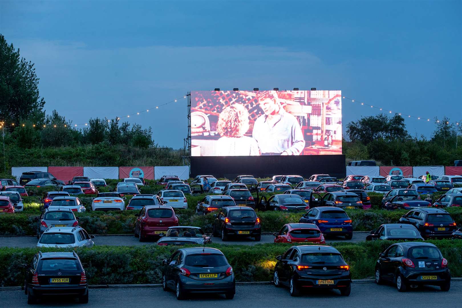 An open-air cinema run by Kent Drive-In Cinema at Betteshanger Country Park earlier this year. Picture: Matt Bristow/Kent Drive-In Cinema