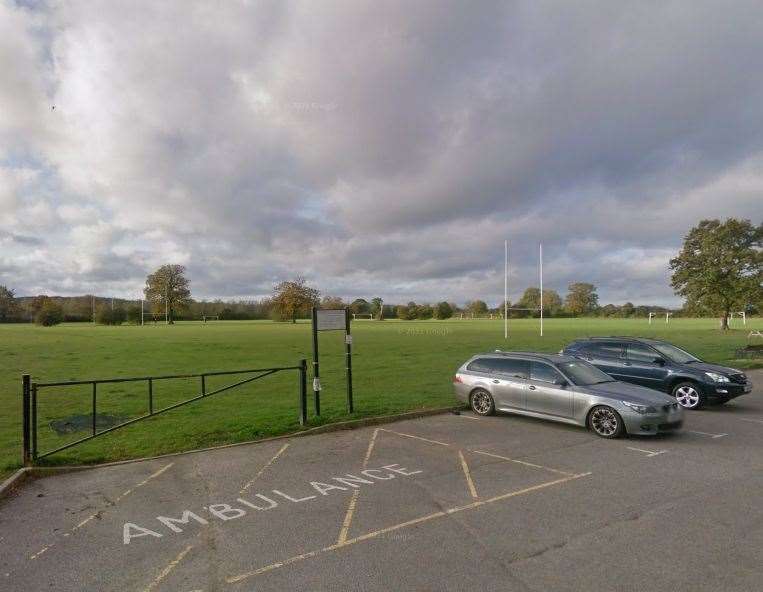 The incident happened in Edenbridge Recreation Ground Playground. Photo: Google