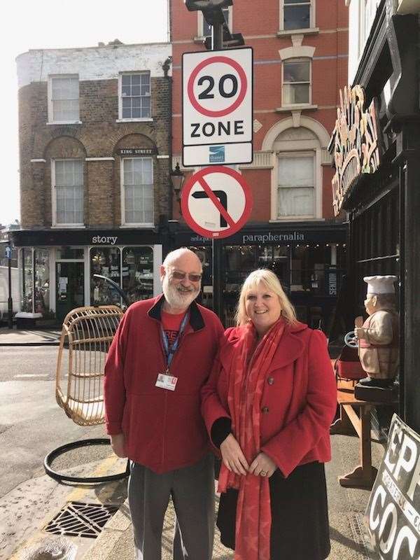 Councy councillors Barry Lewis and Karen Constantine are calling for 20mph limits in residential streets (7684111)