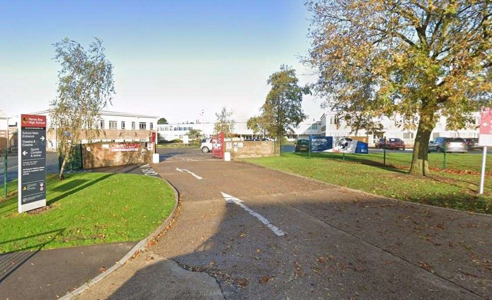Police were called to Herne Bay High School. Picture: Google