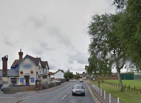 The incident happened in Walderslade Road, Chatham. Picture: Google Street View.