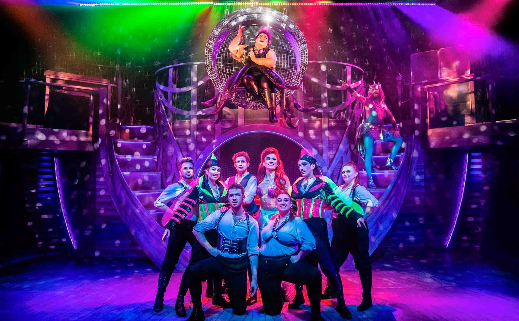 Kent-based drag artist River Medway stars as Ariel in the new musical parody Unfortunate: The Untold Story of Ursula the Sea Witch. Picture: Supplied by Distrikt London