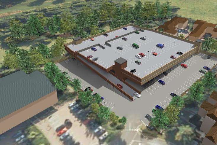 An artist's impression of what the car park would look like
