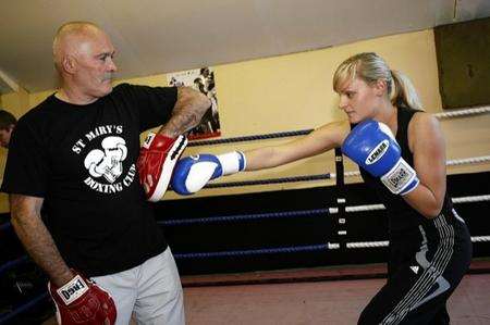 St Mary’s Amateur Boxing Club. Dave Bowler with Louise Orton