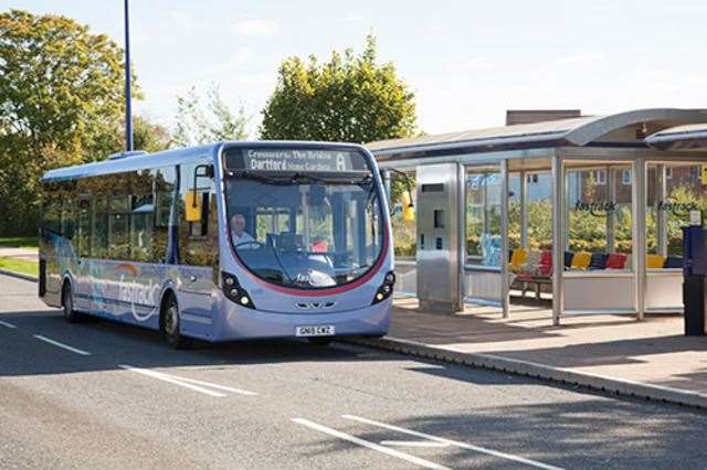 An example of the buses that will be used in the new service. Picture:Fastrack