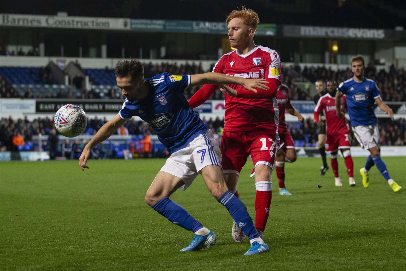 Ben Pringle in action at Fratton Park on Tuesday night Picture: @KentProImages