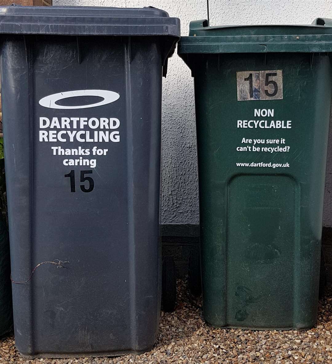 Recycling bins in Dartford