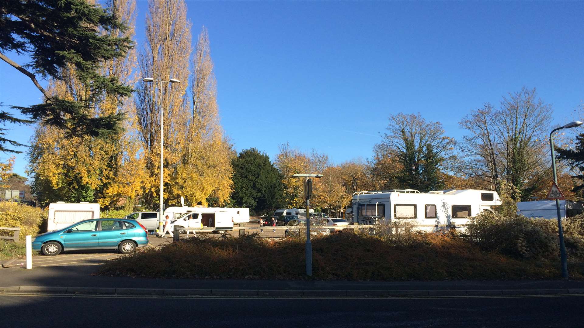 Travellers in Sittingbourne Road council car park