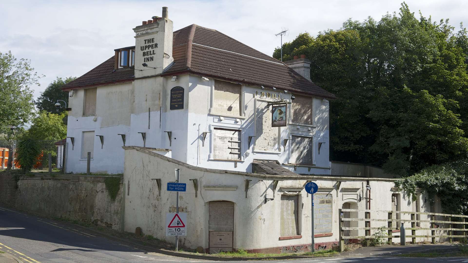 The former Upper Bell Inn in Blue Bell Hill village