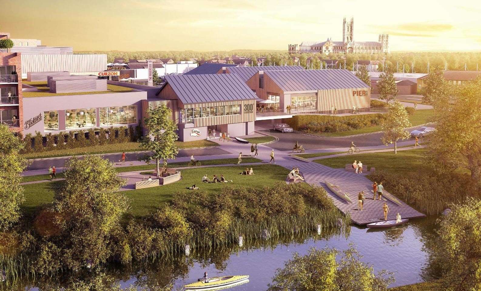A CGI of the Riverside development, which is due to launch this year