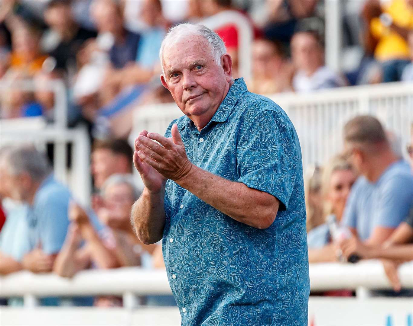 Former Ramsgate boss Jim Ward shared FA Cup tales with Ben Smith over a round of golf. Picture: Helen Cooper