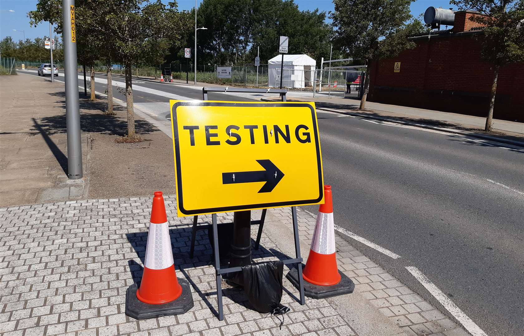 The testing centre in Victoria Road, Ashford