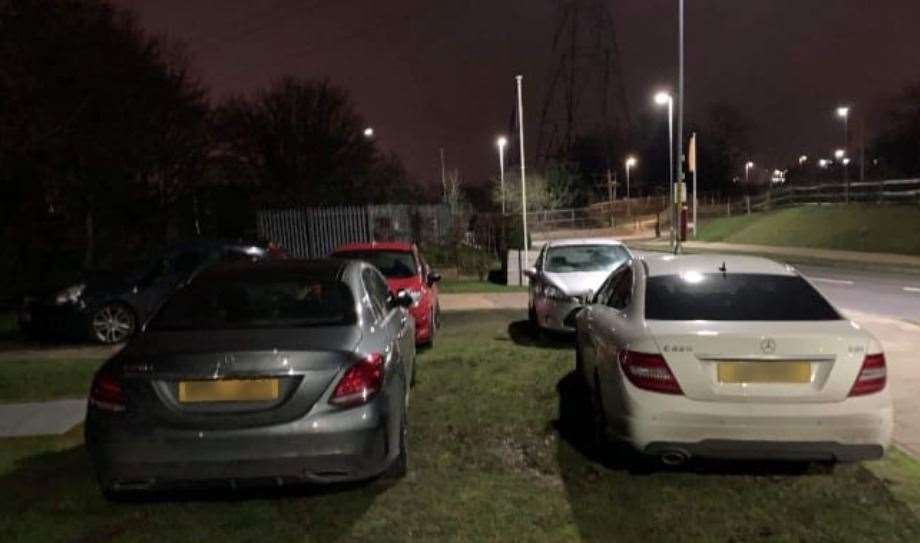 Reports of anti-social parking on private plots of land near Castle Hill have been made by residents