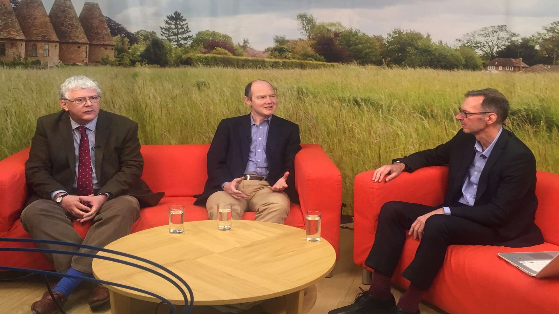 Guests Jasper Gerard and Professor Tim Luckhurst on KMTV "Paul On Politics"