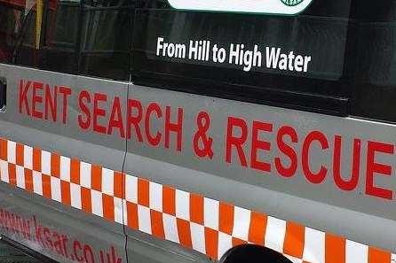 The Kent Search and Rescue team is involved in the hunt for a missing man