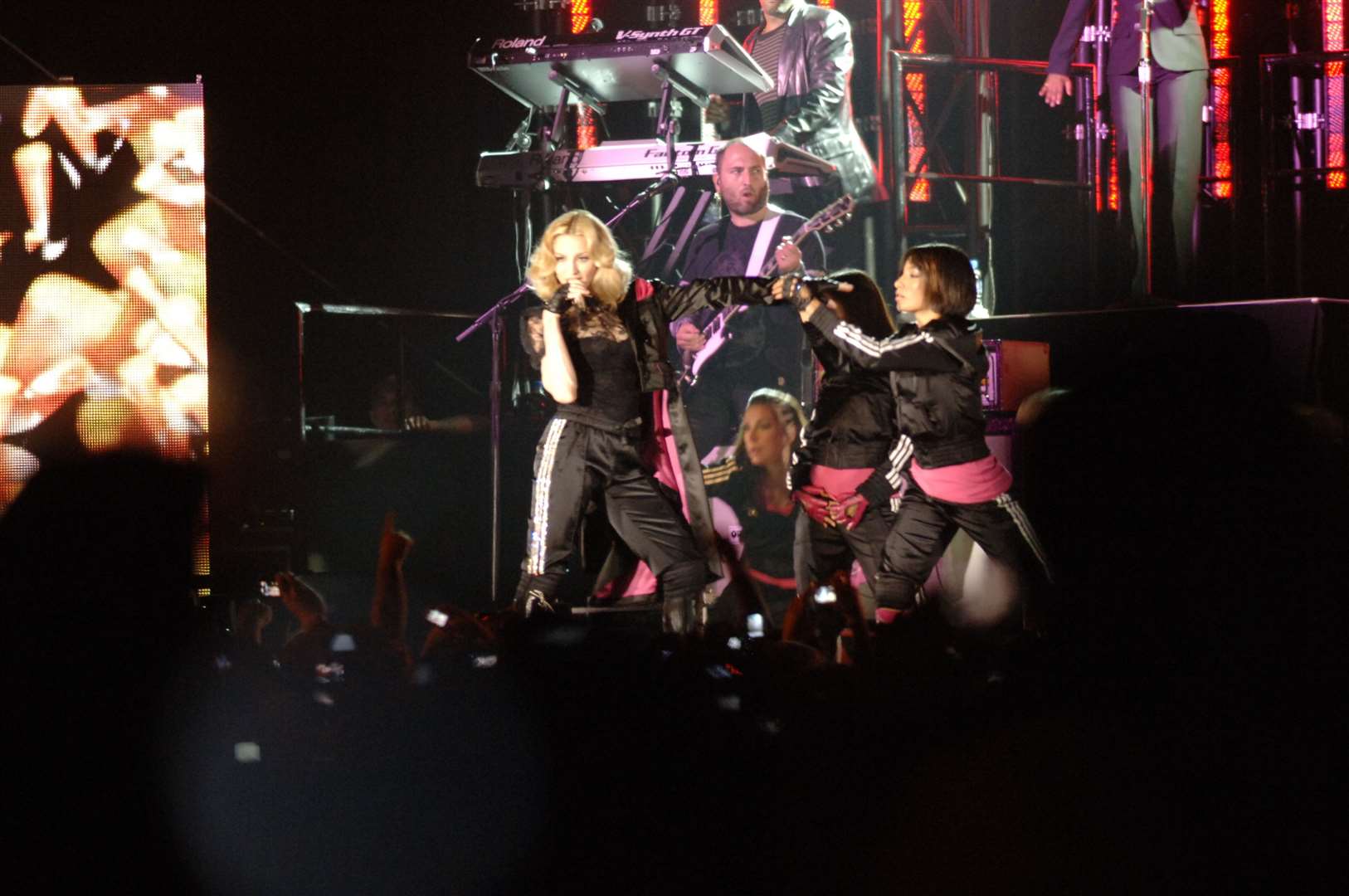 Madonna performing at Radio One Big Weekend at Mote Park, Maidstone