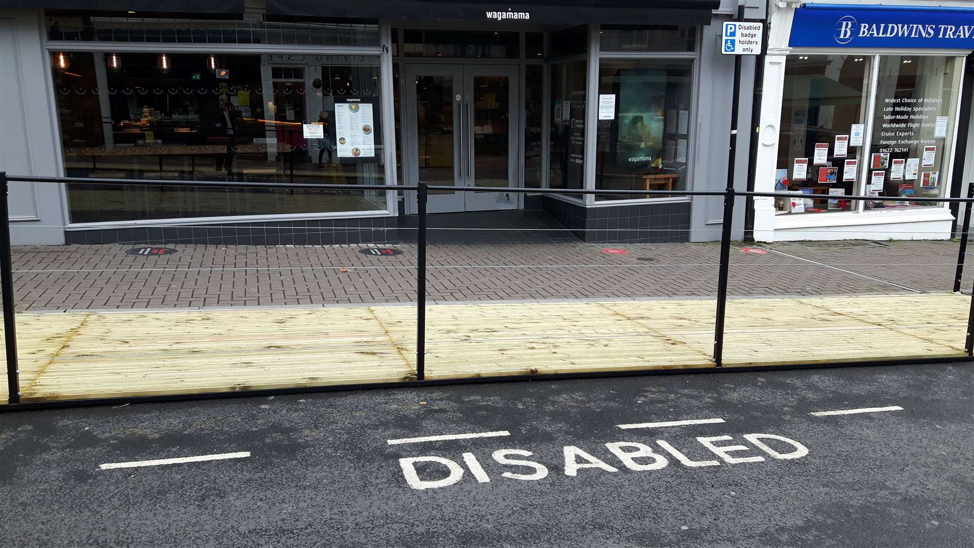 Disabled parking has been lost in Earl Street